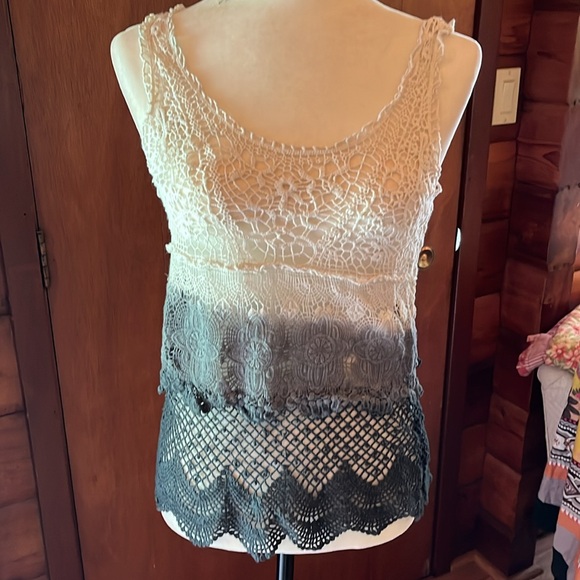 2 Pcs Extra Small Le chateau Vest America Eagle Crochet Tank - Picture 5 of 12